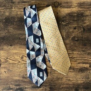 Lot of 2 90s Ties (Jones New York/ Alexander Julian Colours)